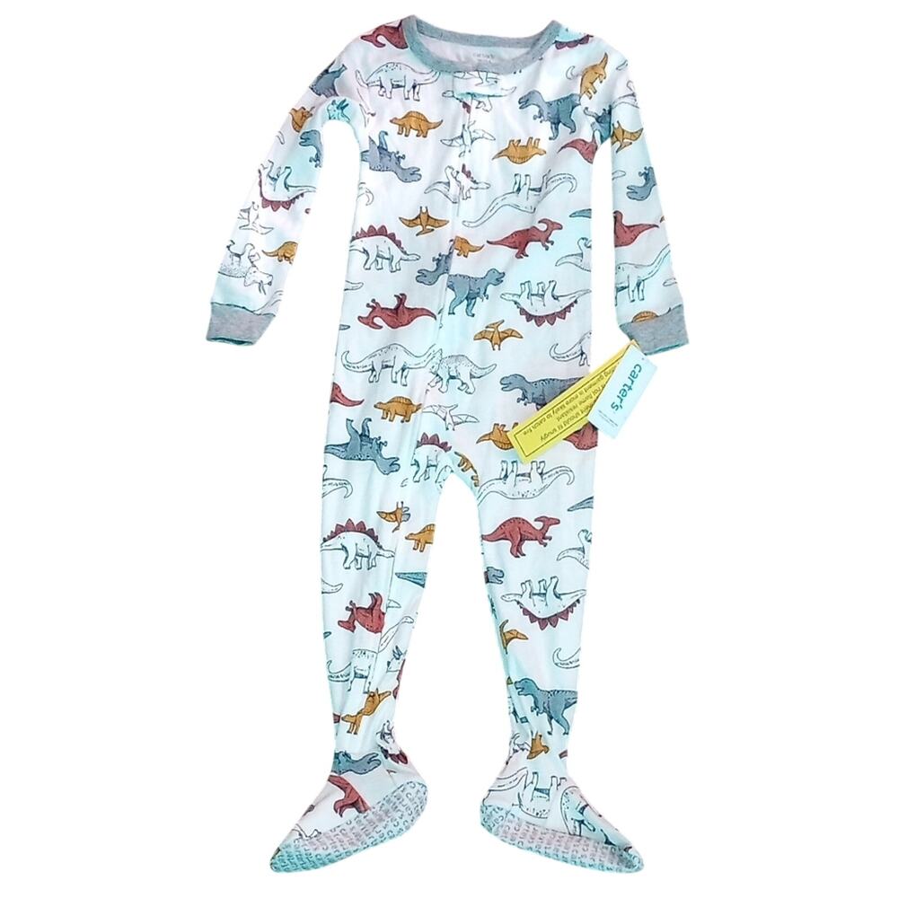 Carter's NWT‎ size 3t zip up sleeper with slip resistant feet